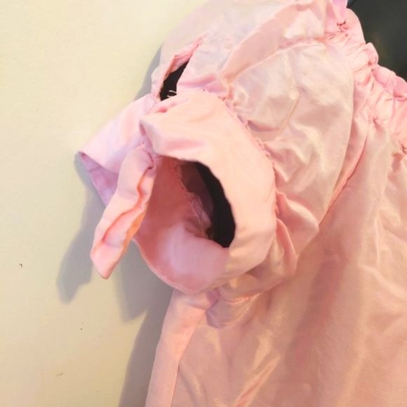 J CREW | Women's Off The Shoulder Silk Top Pink Size 4 - Picture 5 of 7